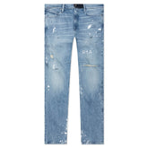 RTA Clayton White Paint Distressed Jeans at Gravity NYC
